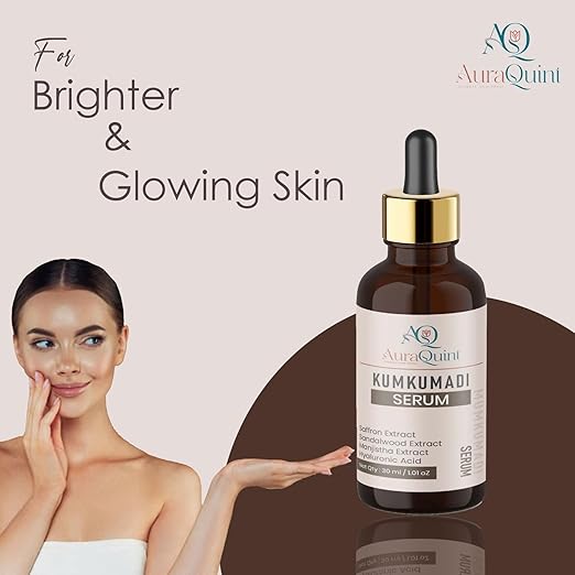 AuraQuint Kumkumadi Ayurvedic Face Serum For Men Women - 30 ml
