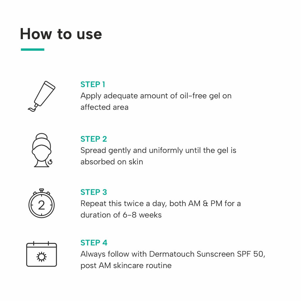 DERMATOUCH Bye Bye Acne Spot Oil-Free Gel | Pimple Removal Gel | Acne-Prone Skin | 20G
