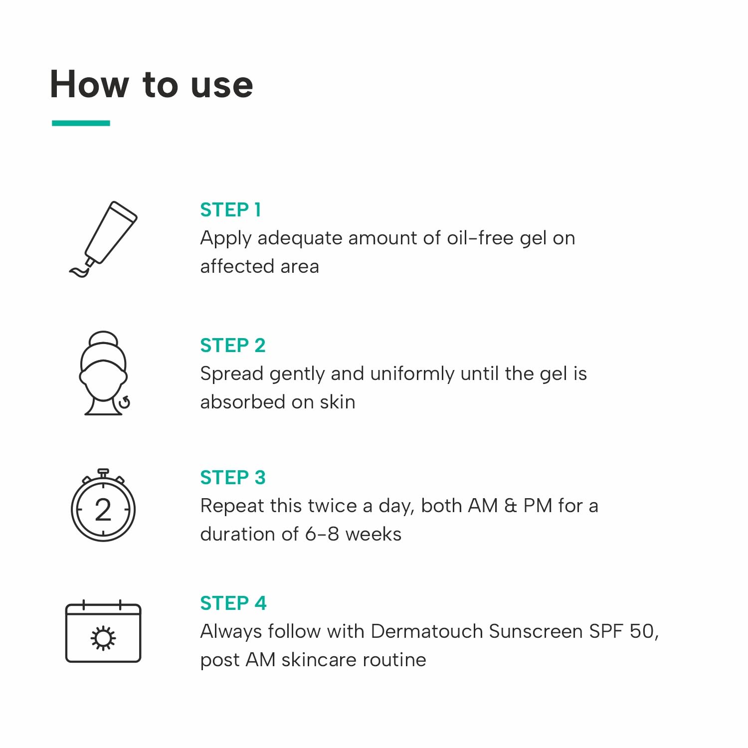 DERMATOUCH Bye Bye Acne Spot Oil-Free Gel | Pimple Removal Gel | Acne-Prone Skin | 20G