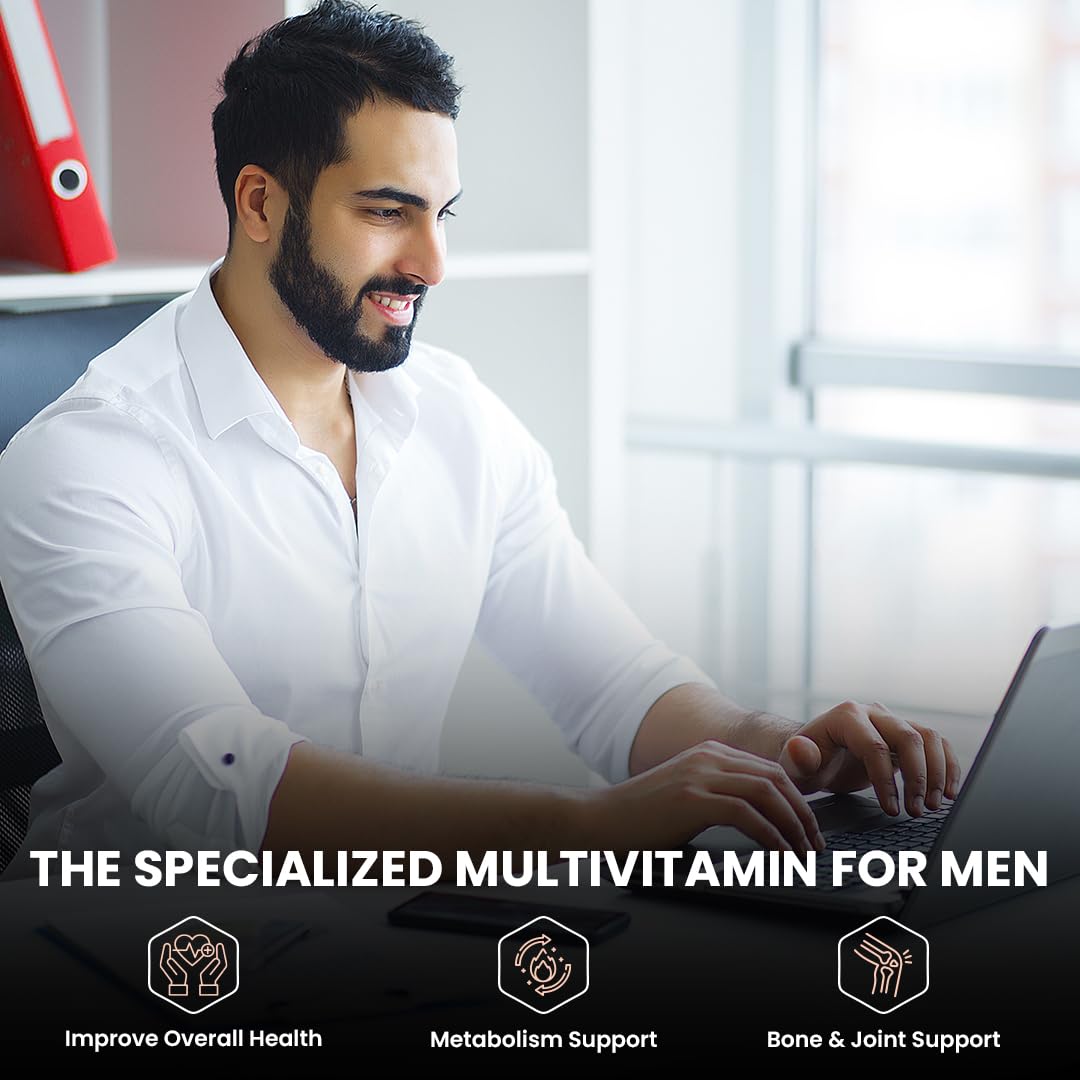 Naturyz Men's Sport Advanced Daily Immunity Supplement Specialized Multivitamin Tablet -Pack of 60 count