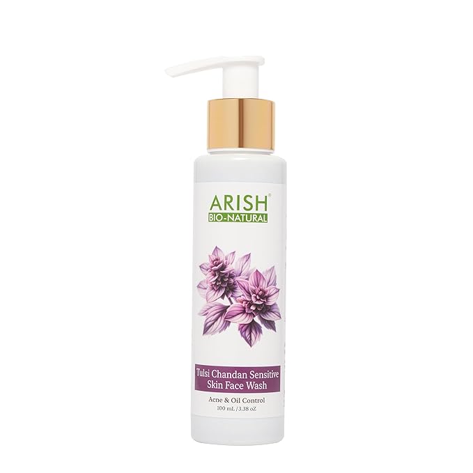 Arish Bio-natural Tulsi Chandan Face Wash for Sensitive Skin - 100 Ml