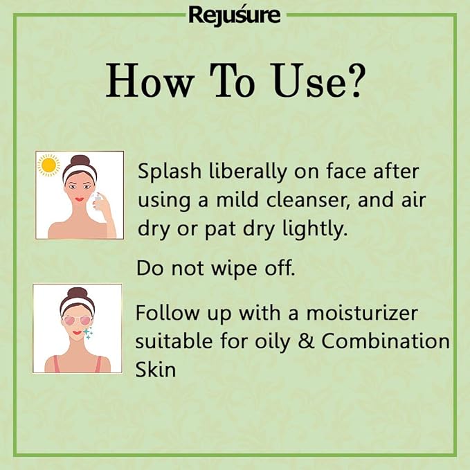 Rejusure Green Tea Facemist | Keeps Skin Hydrated & Glowing – 100 Ml