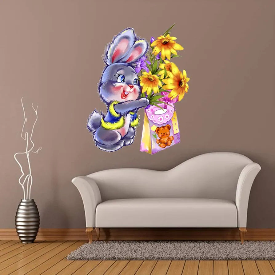 Rangoli White Glossy Vinyl Wall Sticker Premium Self-Adhesive Waterproof Parent-4 Design-19