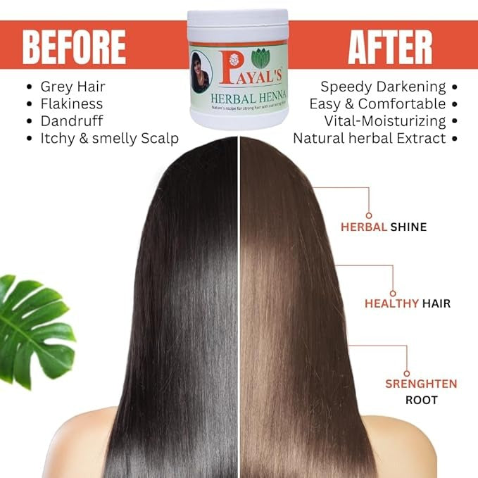 Payal's Herbal Henna Powder for Hair Colour Mehandi - 500 gms