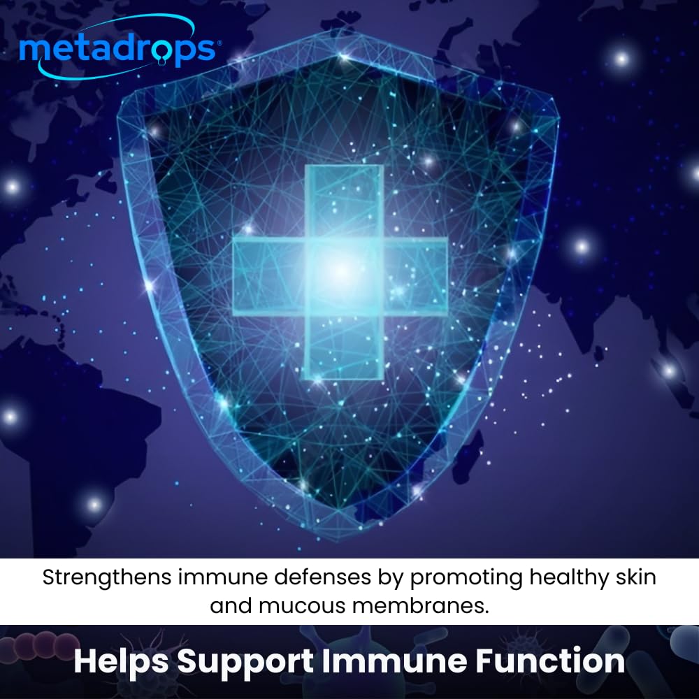 METADROPS Vitamin A Liquid Supplement - Retinyl Palmitate, 100 Sublingual Servings for Enhanced Absorption, 50 mililitre