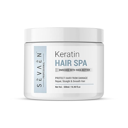 Sevaen Keratin Hair Spa Cream Floral For Hair Dry - 500 gms