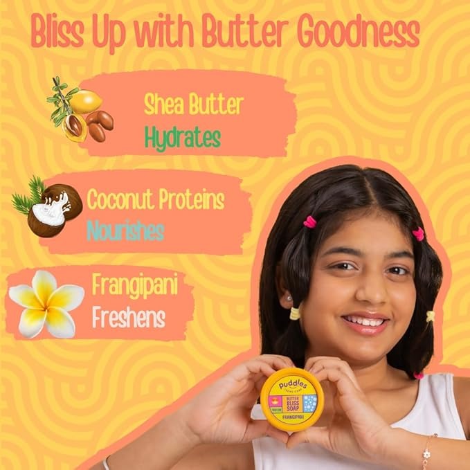 Puddles Teens Butter Bliss Soap For Teenagers Age 11+ - 75 gms