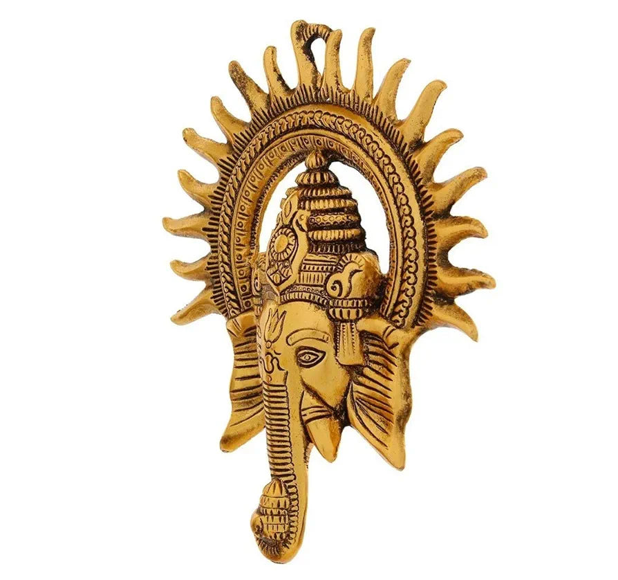 Chhariya Crafts Metal Ganesh Wall Hanging  Showpieces- 22 Cm