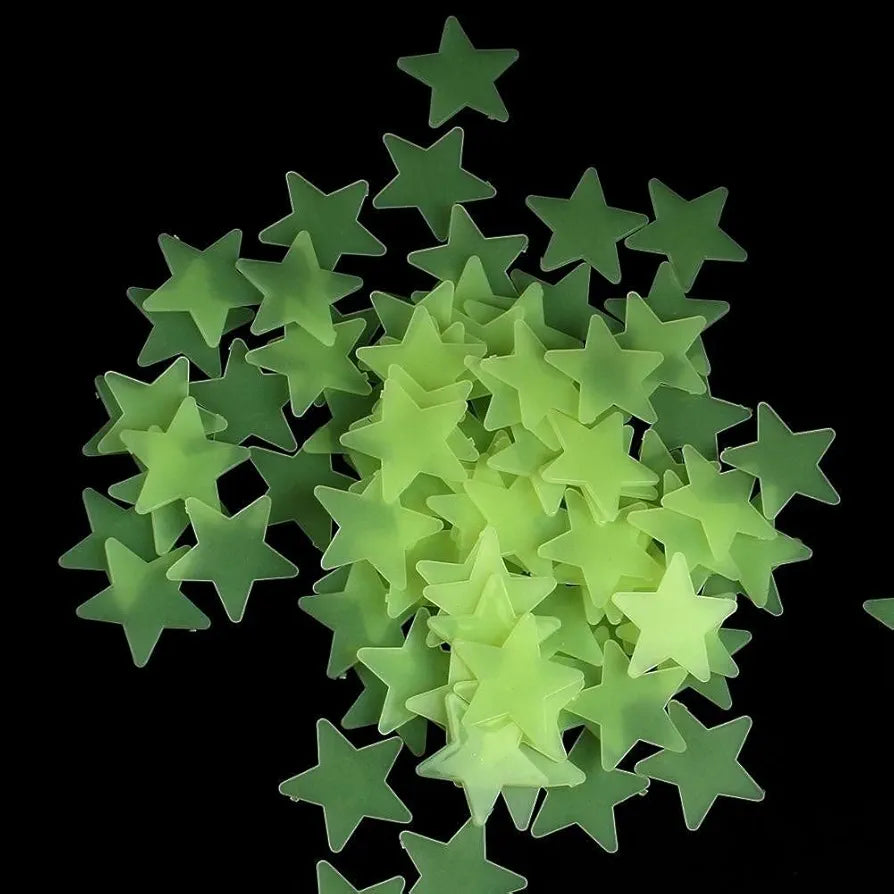 Rangoli Radium Stars Ceiling & Wall Decoration for Kids Room Glow in Night Stickers Design-7