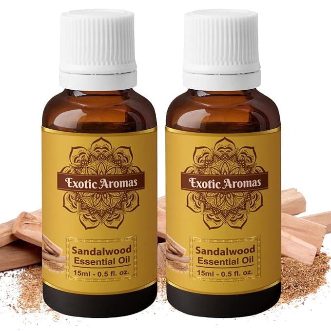 Exotic Aromas Sandalwood Oil - 15 ml (Pack of 2)