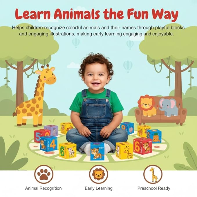 Toymate Stack O Fun Educational Stacking N Nesting Cubes for Kids