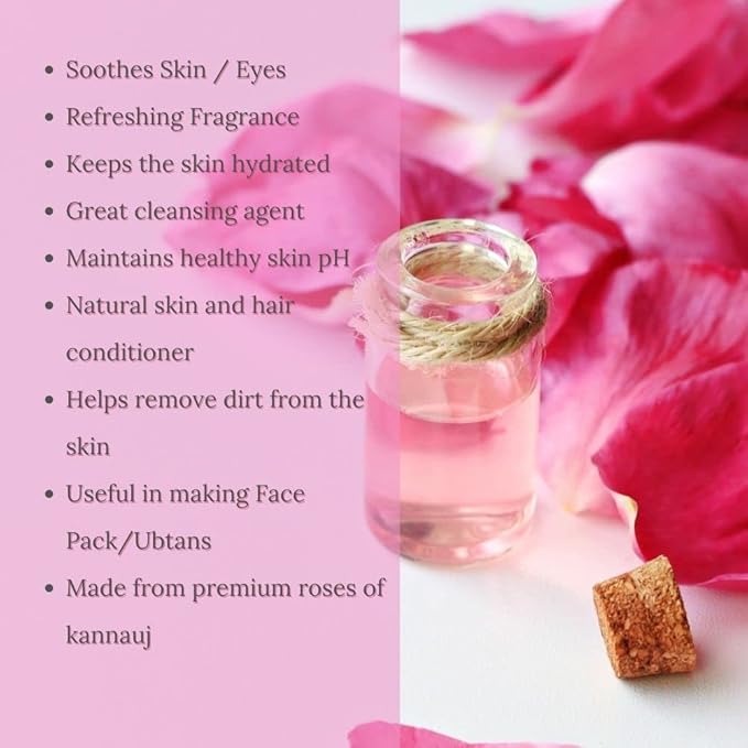 Green Worth Pure & Natural Rose Water/Skin Toner Mist Spray - 200 ml