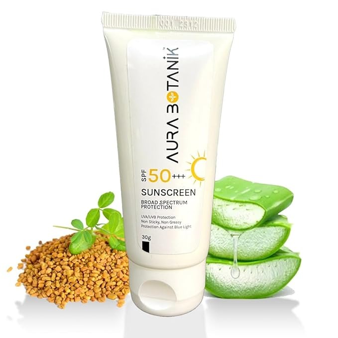 Aura Botanik Sunscreen SPF 50++++ Broad Spectrum Protection - 30 gms