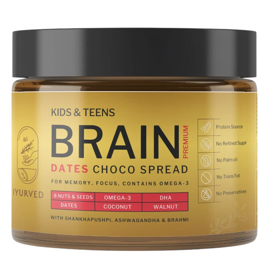 Iyurved Kids & Teens Brain Premium Dates Choco Spread - 500 gms