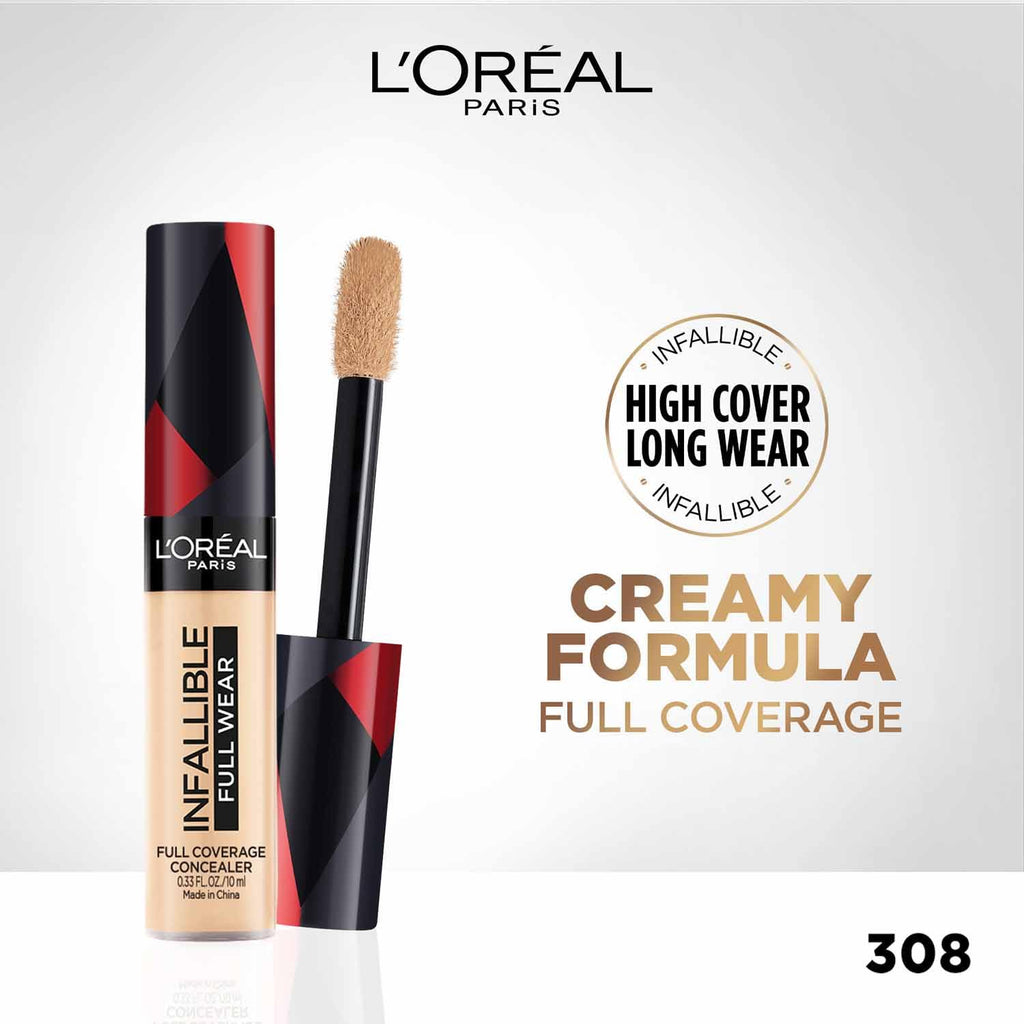 L'Oreal Paris Infallible Full Wear More Than Concealer - 308, 10ml
