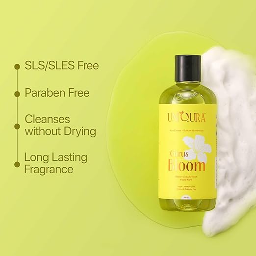 Uniqura Glowing Skin Vitamin C Body Wash with Intense Moisturisation - 300 ml