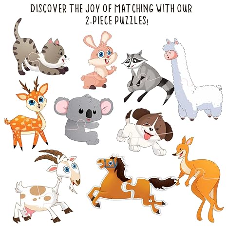 The Book Tree Animal Puzzle for Kids 60 Piece Animals Jigsaw & Toddler Puzzles Educational Toy
