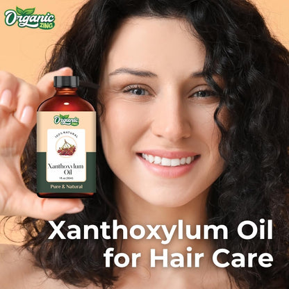Organic Zing Xanthoxylum (Zanthoxylum) Oil | Pure & Natural Steam Distilled Essential Oil for Aroma, Diffusers & Massage