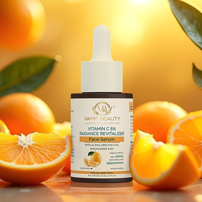 Vamp Beauty Vitamin C 5% Radiance Revitalizer Face Serum - 30 Ml