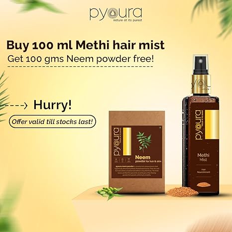 Pyoura Non-Oily Methi Frizzy Hair Serum Mist - 100 ml