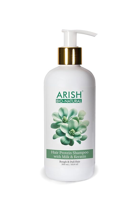 Arish Bio-natural Milk and Keratin Hair Protein Shampoo - 300 Ml