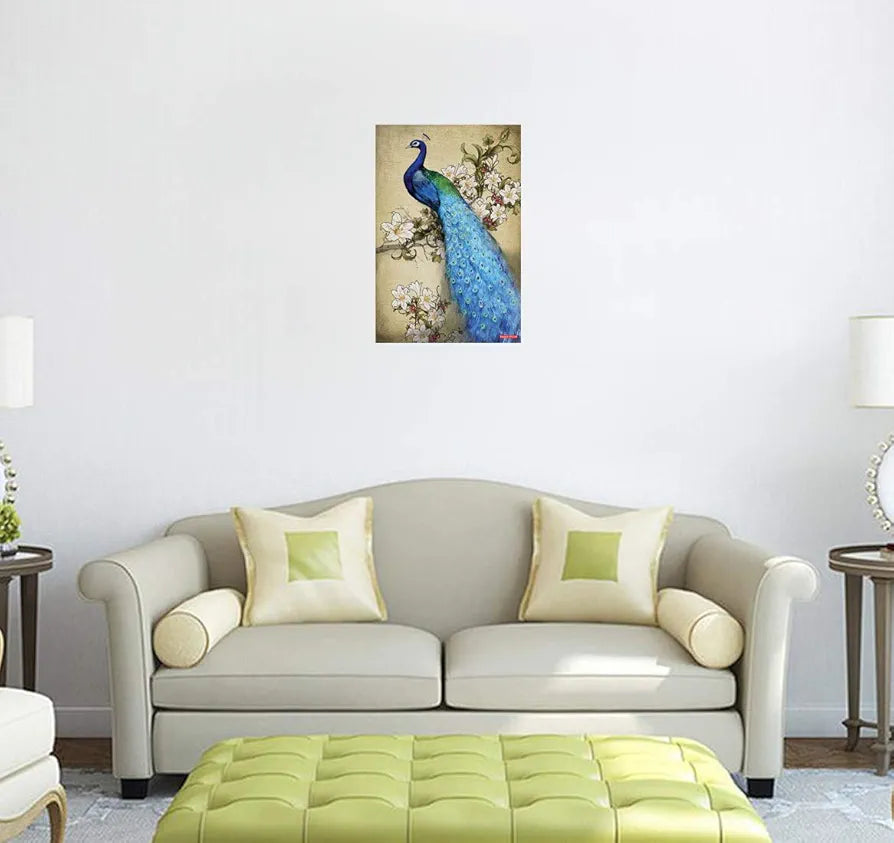 Rangoli Peacock Wall Sticker 12x18 Sheet – Elegant Self Adhesive Design-8