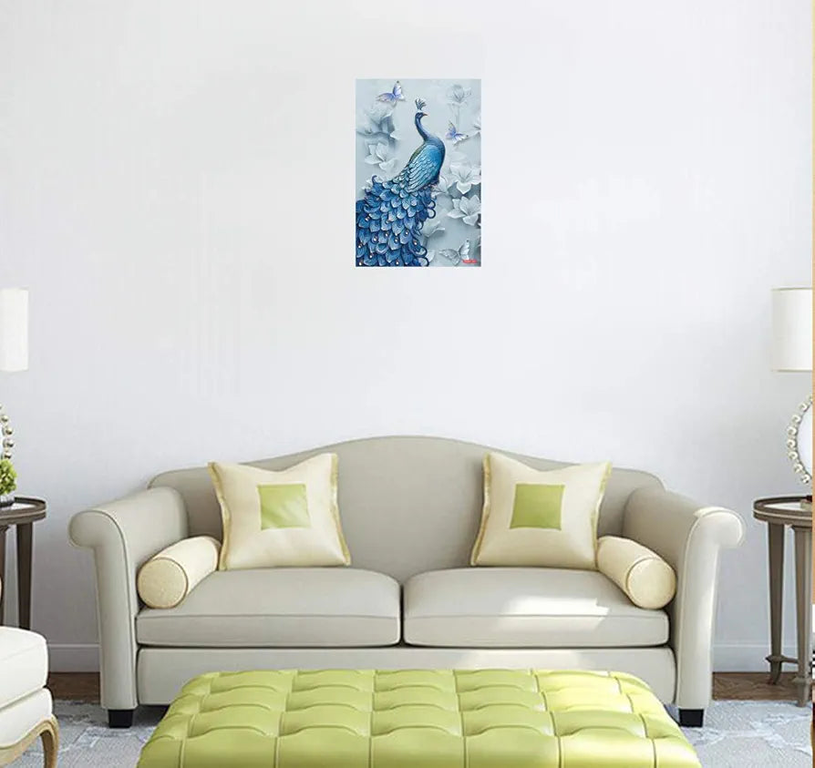 Rangoli Peacock Wall Sticker 12x18 Sheet – Elegant Self Adhesive Design-4