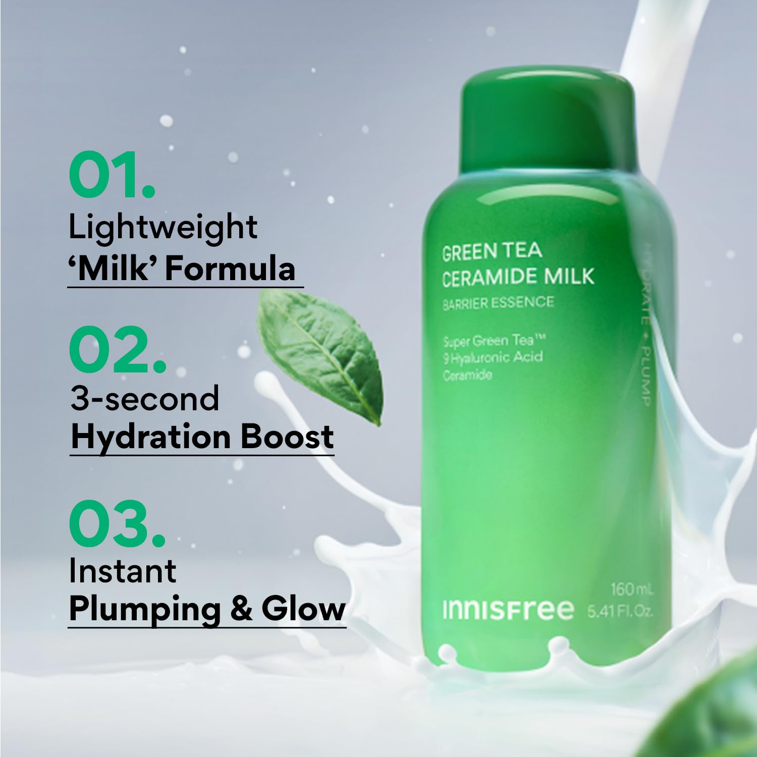 Innisfree Green Tea Ceramide Milk and Seed Skin- Toner