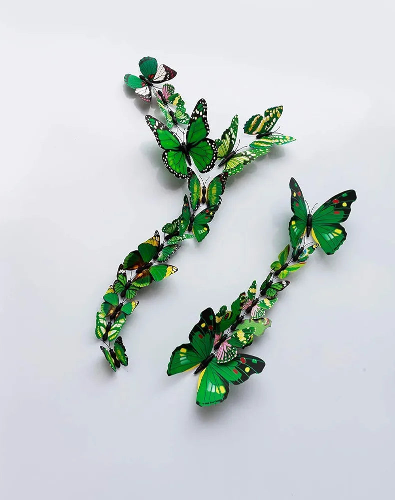 Rangoli Butterfly Wall Stick or Magnet Self Adhesive Removable PVC Design-1