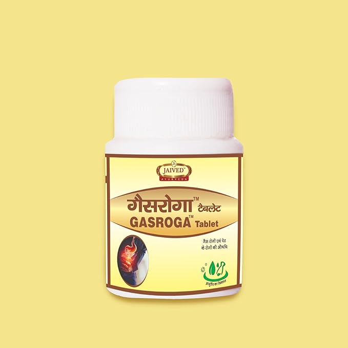 Jaived Ayurveda Gaisroga Tablet | Effective Solution for Gas and Stomach Discomfort | 40 Tablets | Pack of 3