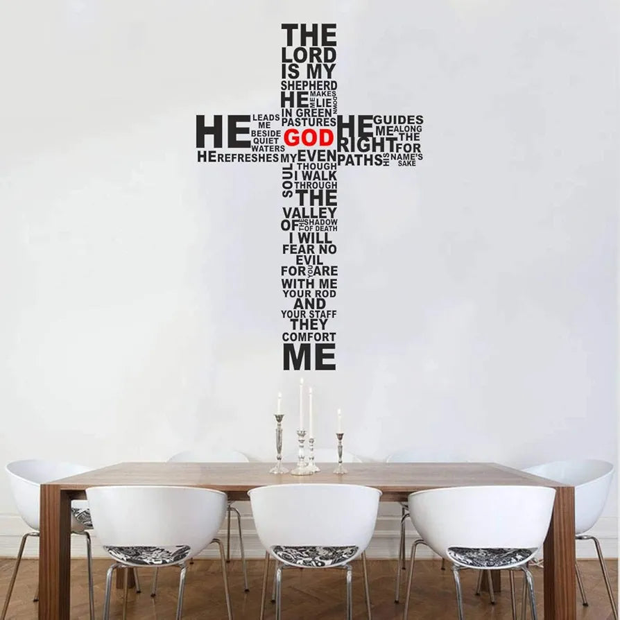 Decal O Decal Jesus Bible Quotes Wall Stickers , Pack of 1-Self-Adhesive