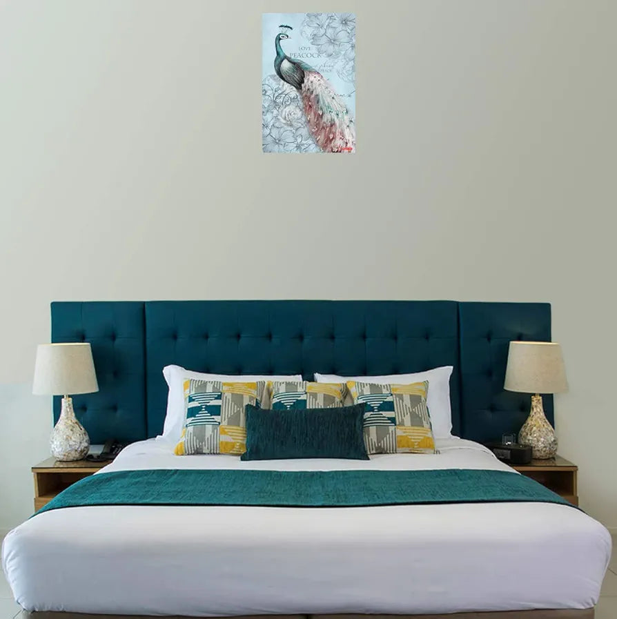 Rangoli Peacock Wall Sticker 12x18 Sheet – Elegant Self Adhesive Design-11