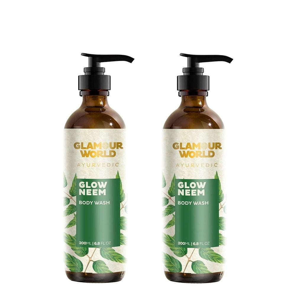 Glamour World Ayurvedic Glow Neem Herbal Body Wash - 250 (Pack of 2)