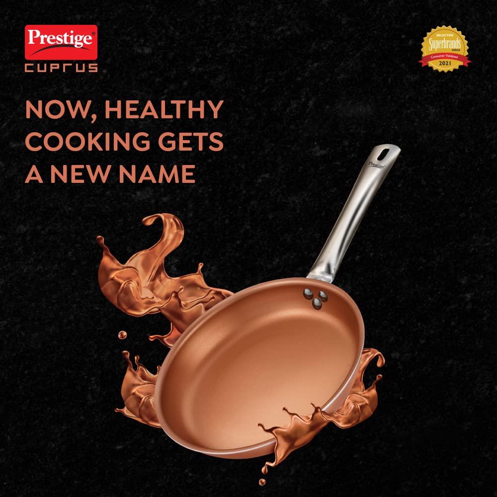 Prestige Aluminium Fry Pan 24 cm - Copper