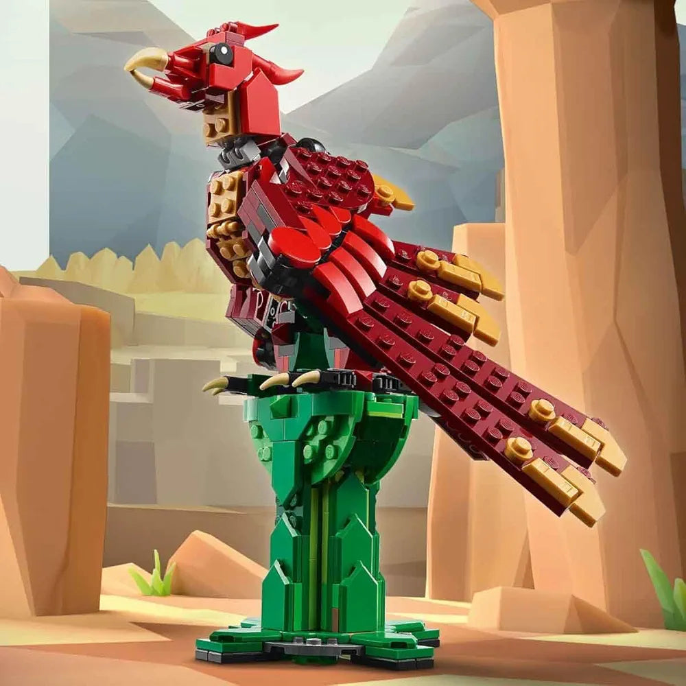 Lego Creator 3in1 Medieval Dragon Creature Toy Playset 31161 Building Blocks Toys for 9+ Gift for Boys and Girls