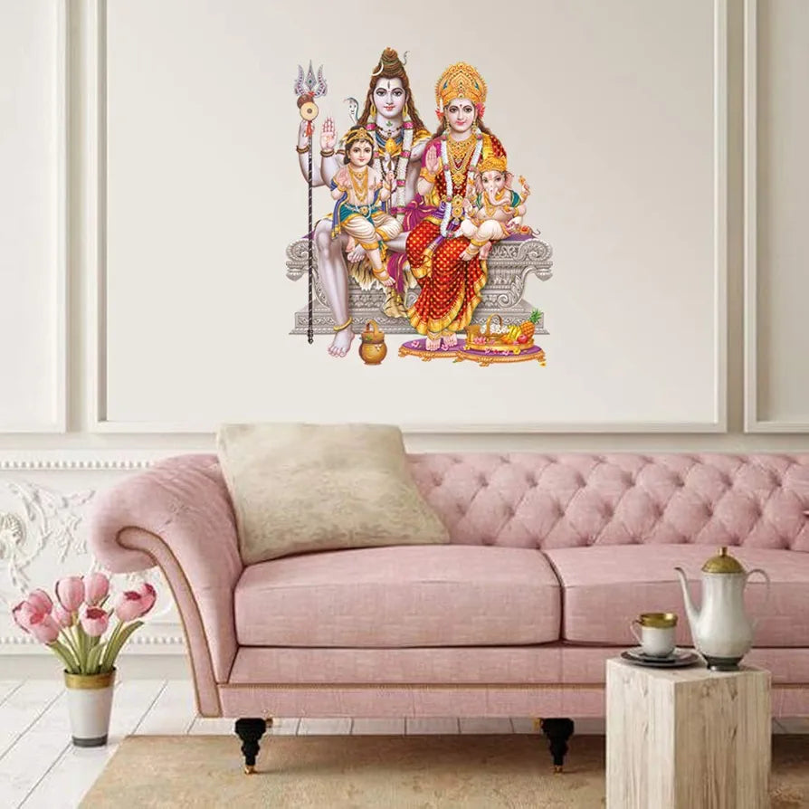 Rangoli White Glossy Vinyl Wall Sticker Premium Self-Adhesive Waterproof Parent-6 Design-13