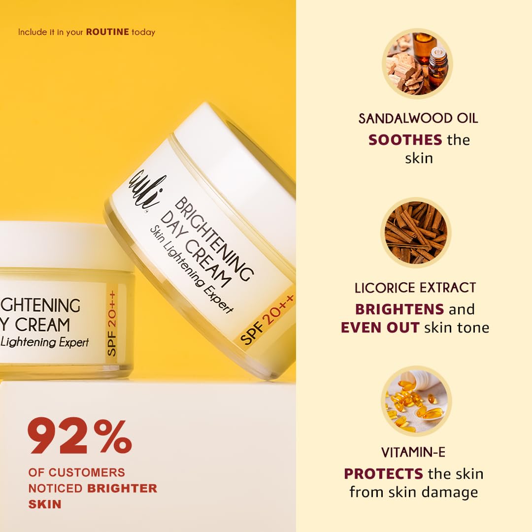 Auli Skin Brightening Day Cream with SPF 20++ - 50 gms