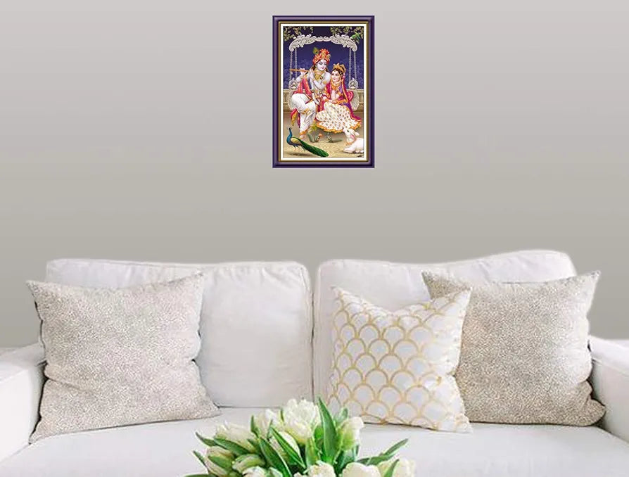 Rangoli MDF Wall Stick Decorative Panel 12x18 Wall Art P-1 Design-4