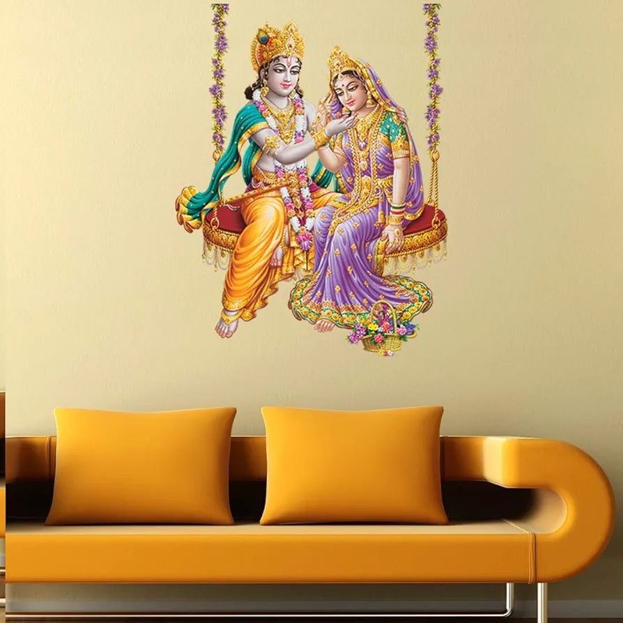 Rangoli White Glossy Vinyl Wall Sticker Premium Self-Adhesive Waterproof Parent-14 Design-12