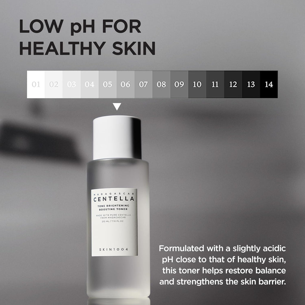 SKIN1004 Centella Tone Brightening Boosting Toner | Mild Exfoliating Toner with Niacinamide & Madecassoside for Sensitive Skin, 210ml