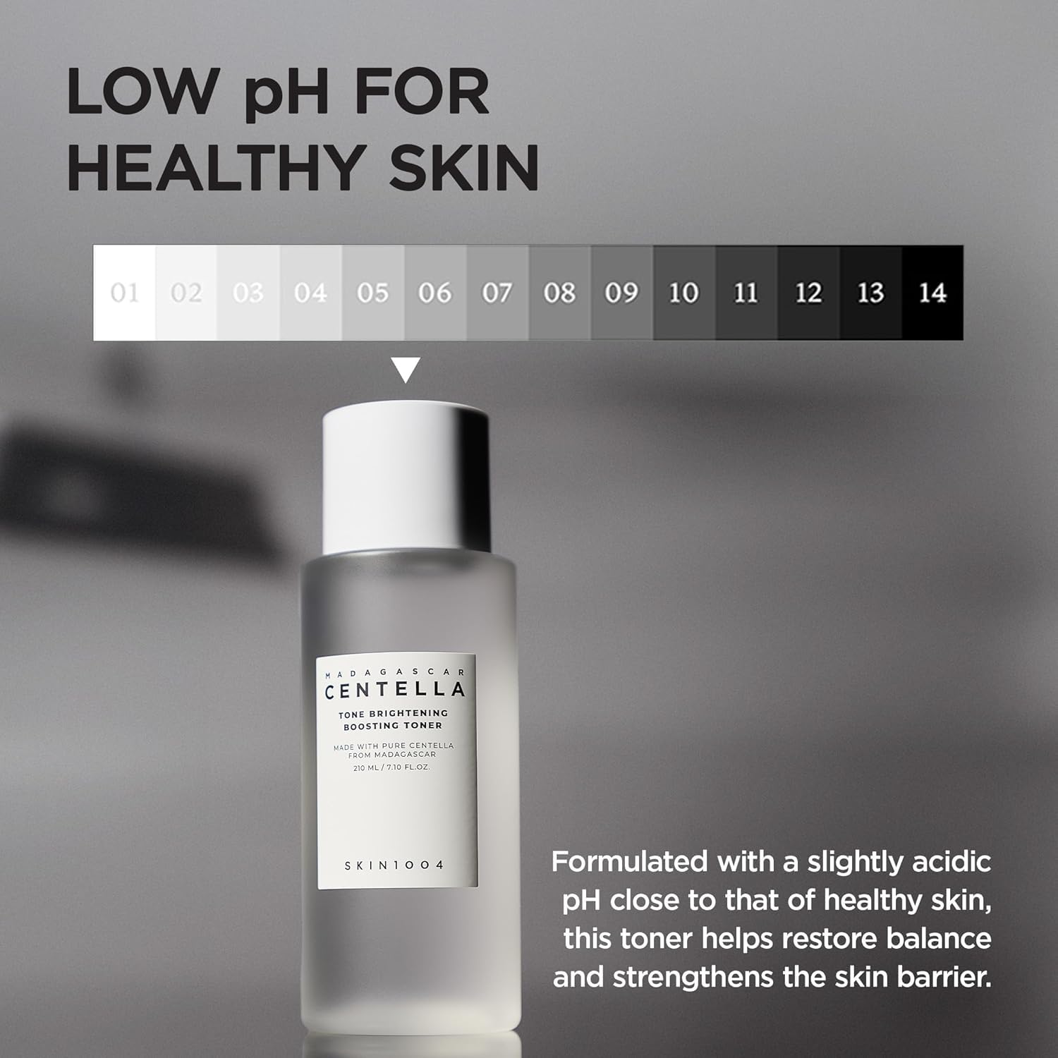 SKIN1004 Centella Tone Brightening Boosting Toner | Mild Exfoliating Toner with Niacinamide & Madecassoside for Sensitive Skin, 210ml