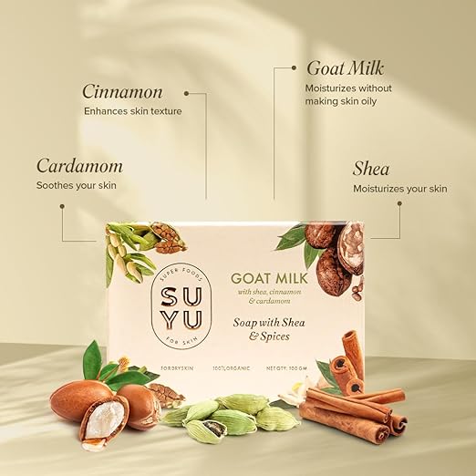 Suyu Goat Milk Soaps For Bath Bath Soap - 100 gms