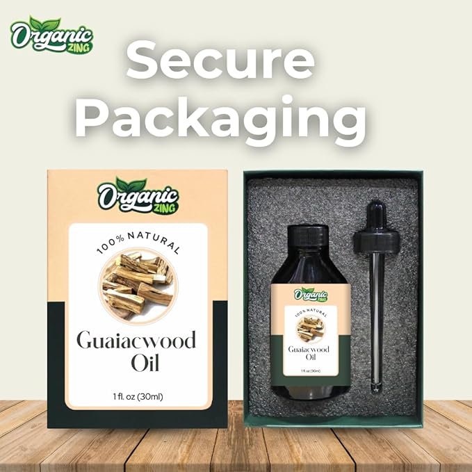 Organic Zing Guaiacwood (Bulnesia Sarmientoi) Oil | Essential Oil for Skincare, Aroma and Diffusers- 30 Ml