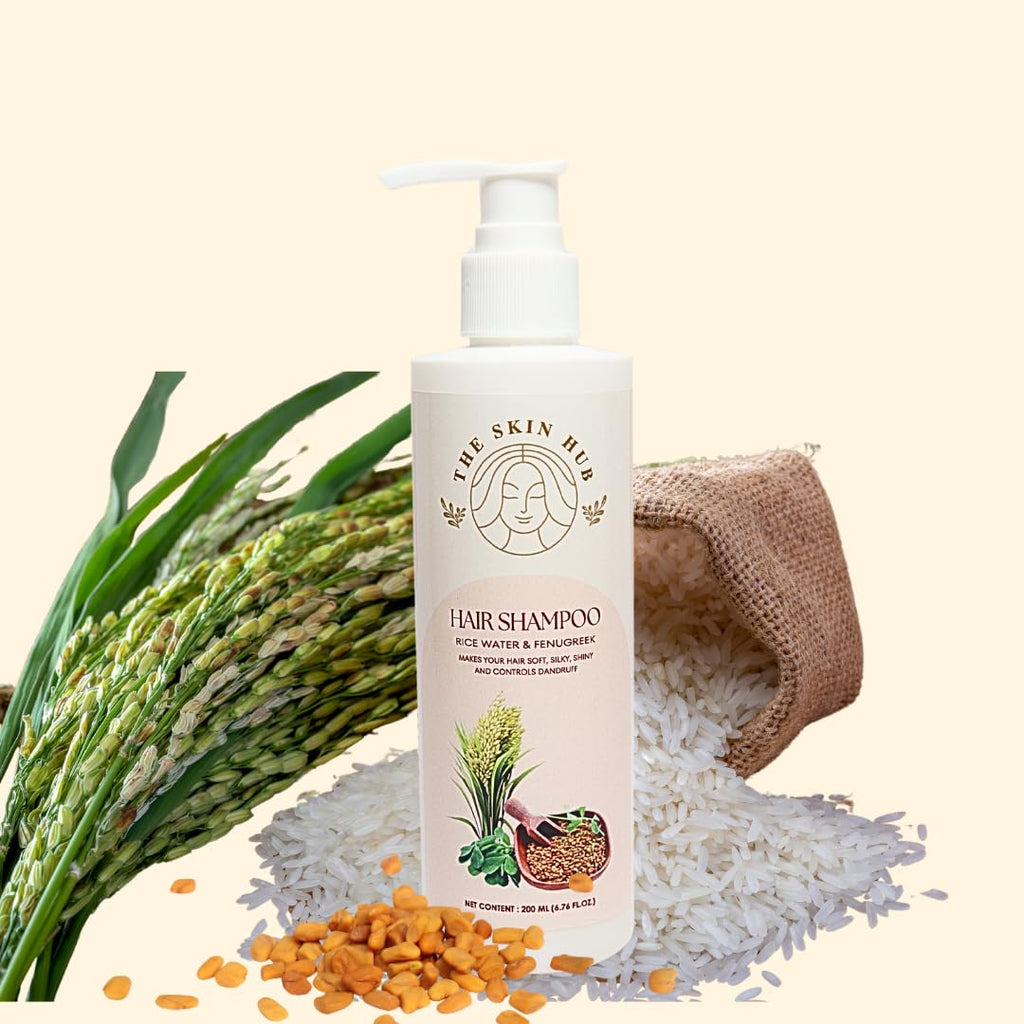 The Skin Hub Fermented Rice Water & Fenugreek Shampoo – 200 ml