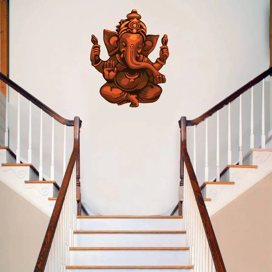 Rangoli White Glossy Vinyl Wall Sticker Premium Self-Adhesive Waterproof Parent-2 Design-9
