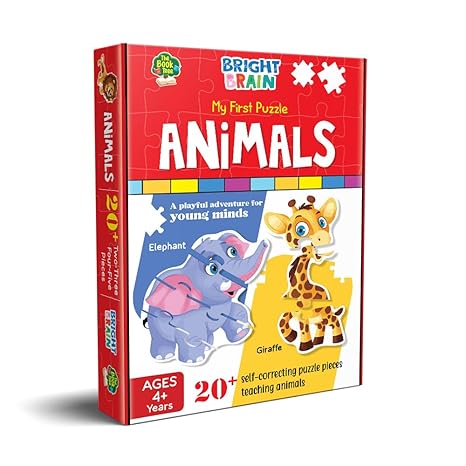 The Book Tree Animals Puzzle 20+ Big Size Piece Jigsaw Puzzle for Preschoolers for Learning Animals