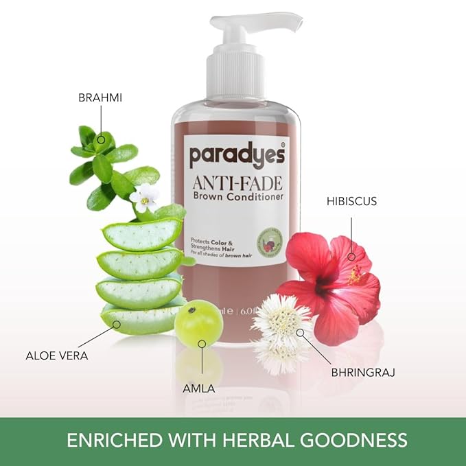 Paradyes Anti Fade Brown Fresh Conditioner for All Types of Hair - 180 Ml