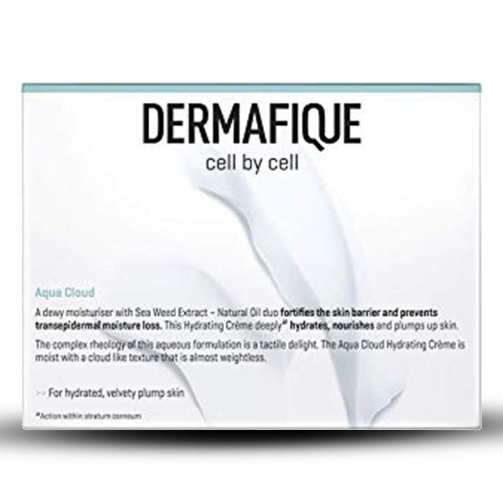 Dermafique Aqua Cloud Hydrating Crème 200g | Weightless & Non-greasy |Plumps, Improves Elasticity & Barrier,Anti-Ageing|Dry, Oily, Normal Skin Moisturizer for summer| DermatTested on Indian Skin