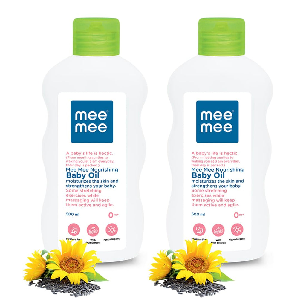 Mee Mee Baby Oil - 500 ml (Pack of 2)