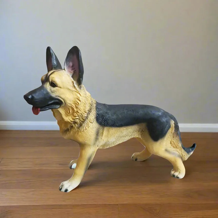 Alila German Shepherd Realistic Dog Showpiece Statue Figure Idol for Home Decor 11 Inches Height